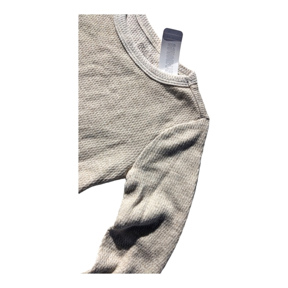 Gymboree Girls S 5-6 Cream/White w/ Gold Sparklies Long John Long Sleeve Shirt - Picture 2 of 6